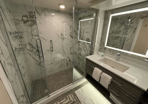 Cabin and Bathroom Facilities at Crown Pointe Marina